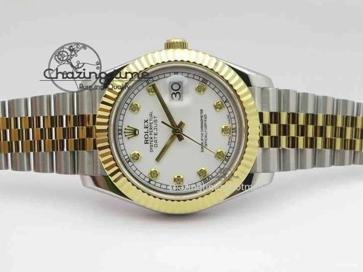 MiroTime 0304 DateJust II 41mm SS YG BP Maker Best Edition White Diam Dial On Jubilee Bracelet A ModernLook 3663